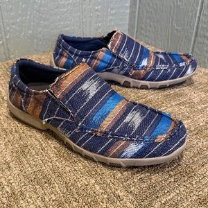 Roper Men's Aztec Striped moccasins - size 10